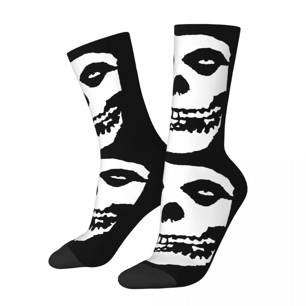 Autumn Winter Cool Men's Women's Skull Misfits Socks Breathable Basketball Socks