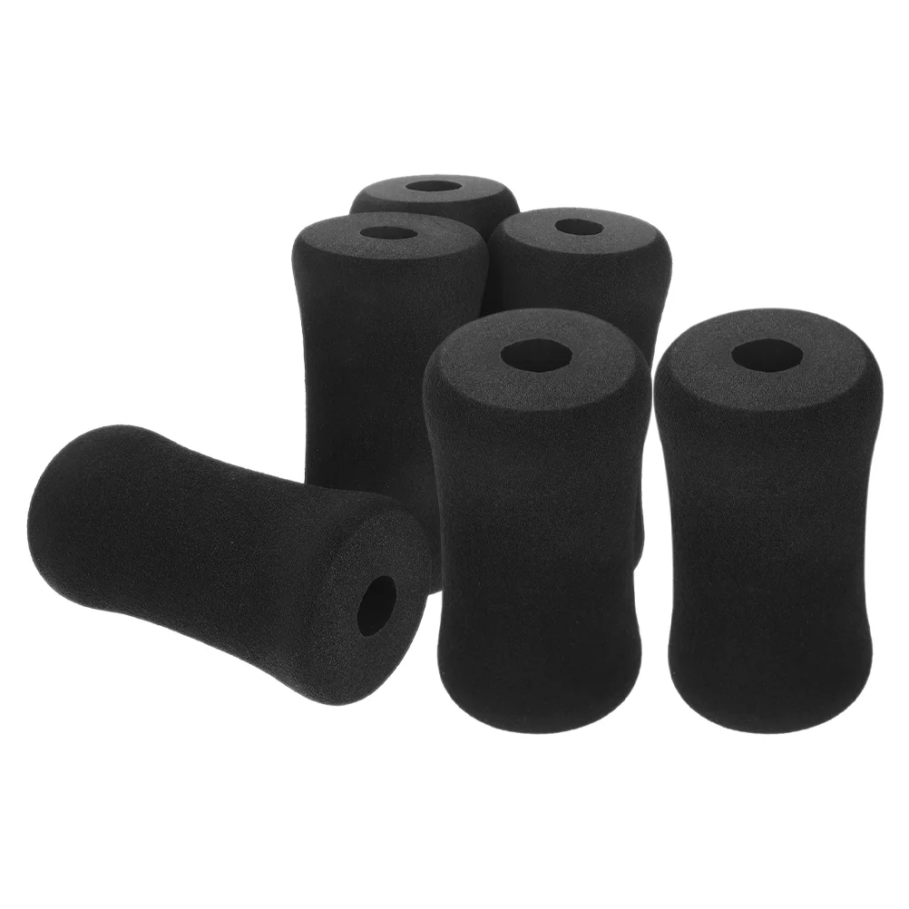 6 Pcs Roller Sleeve Ab Training Accessory Foot Pads Sponge Foam Rollers Replacement Fitness Mats