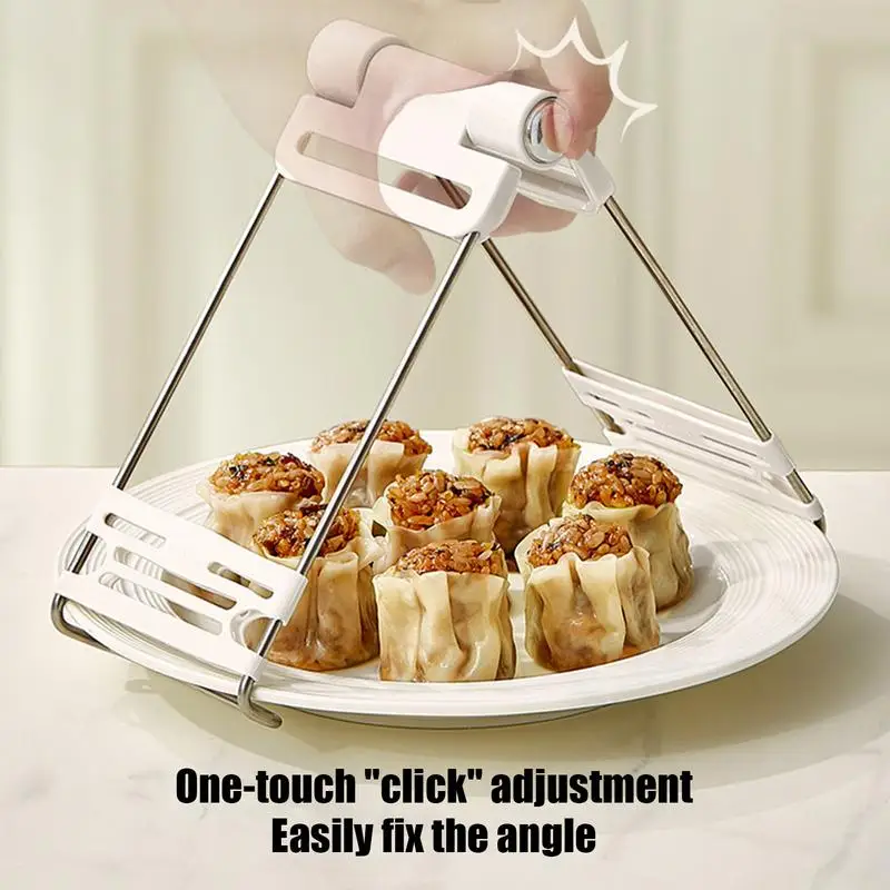 

Зажим для держателя чаши из нержавеющей стали, противоожоговый зажим, универсальный держатель для горячей чаши, регулируемый зажим для чаши для перемещения плиты или