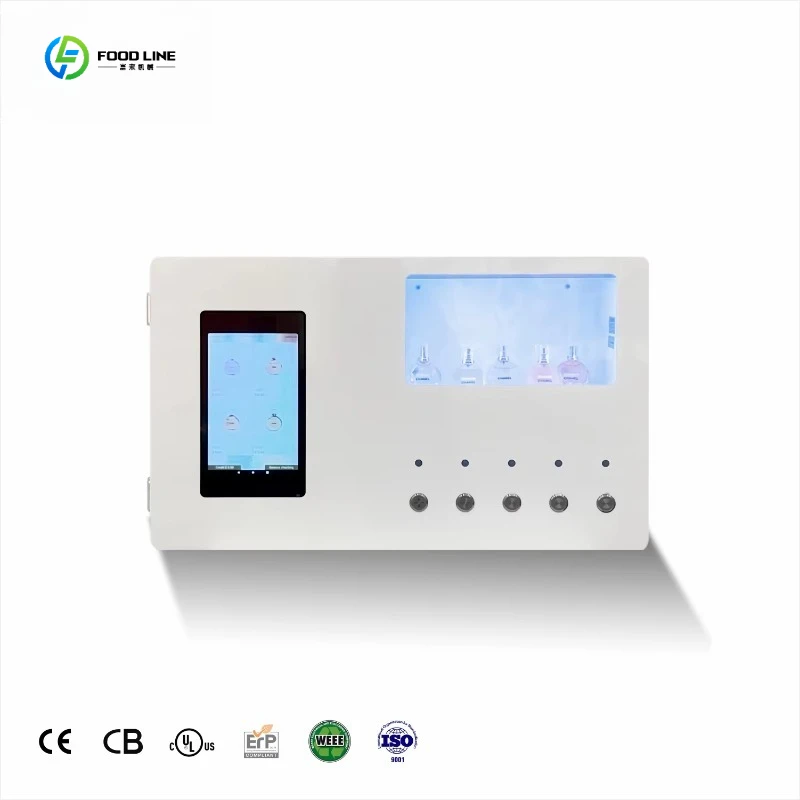 

Foodline Customized Luxury Mini Smart 24 Hours Self Service Perfume Wall Fragrance Spray Perfume Vending Machine