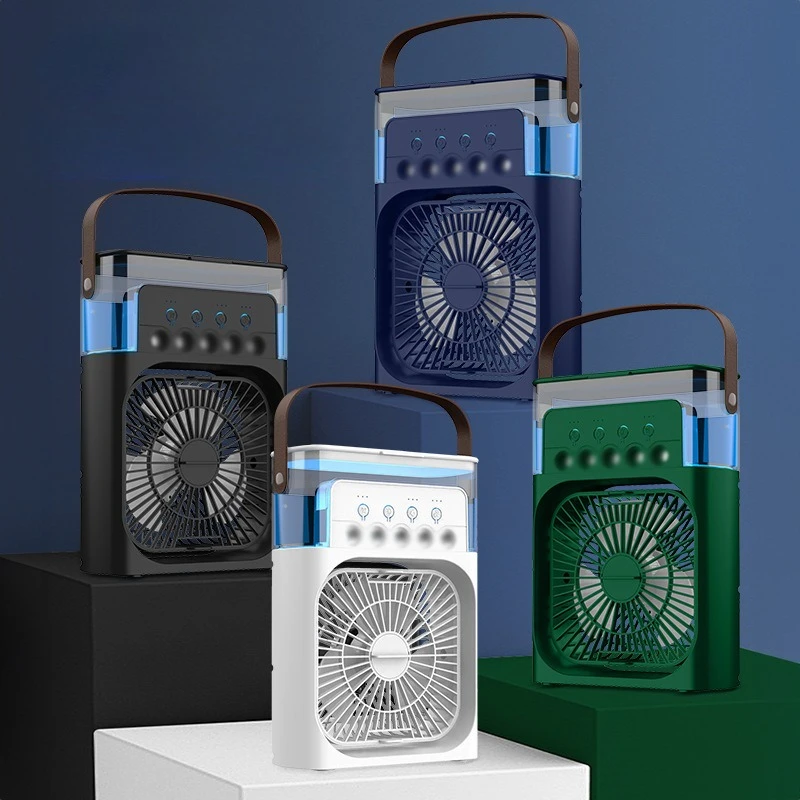Five-hole Cooling Spray Fan Air Conditioners USB Electric Fan Desktop Air Cooler Humidifie For Student Dormitory Home and Office