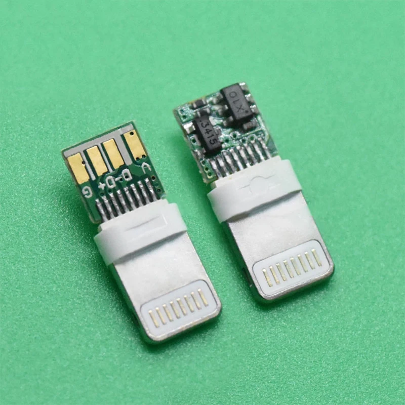 DIY Only Charging Connector Male Mobile Phone Data Cable Lightning Shell Lighting Chip Fast Charging Plug