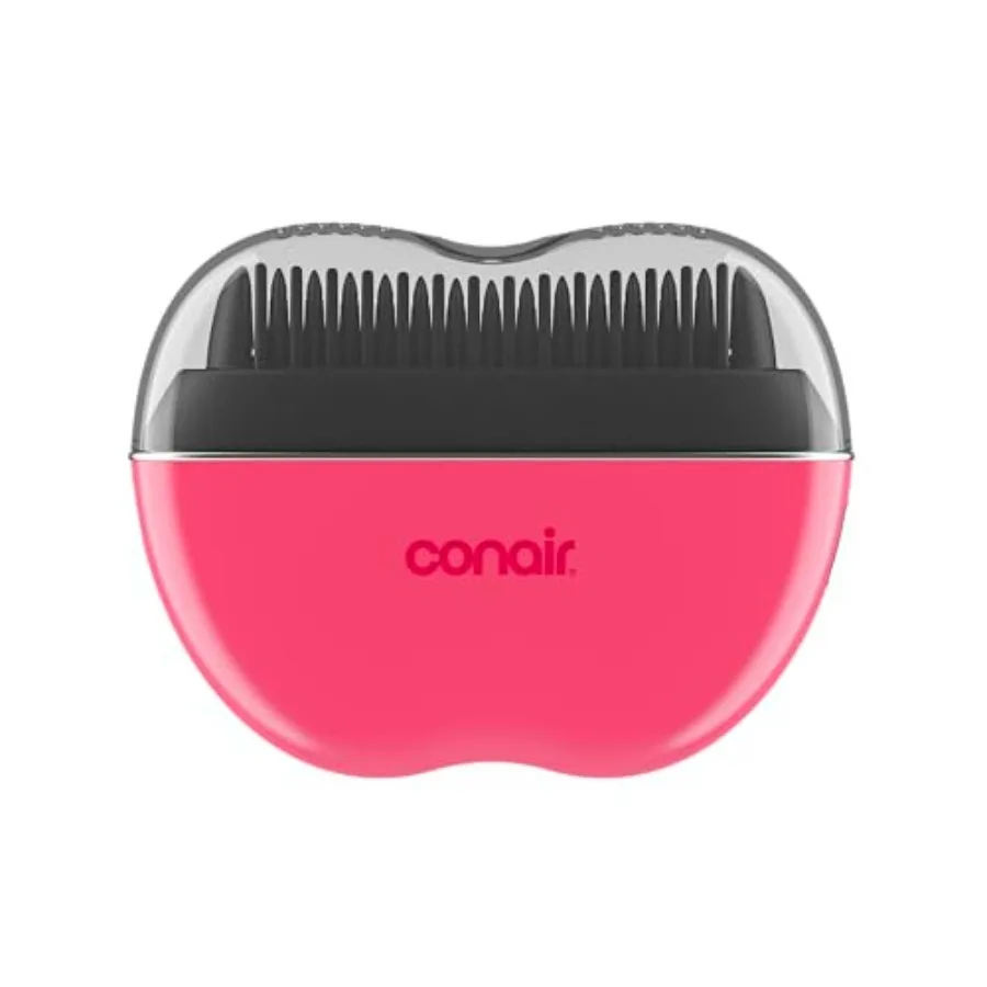 

Cordless Heated Brush Portable Ceramic Ionic Smoothing Brush for Frizz Control and Shine Rechargeable 2 Heat Settings Travel-Fr