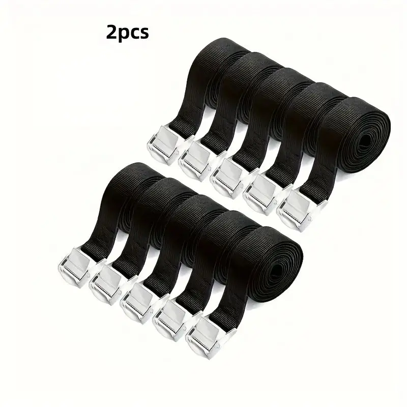 

2pcs Straps with Buckles for Cargo Transport, Ideal for Bike Rack Roof Rack Moving, Perfect for Motorcycling and Camping