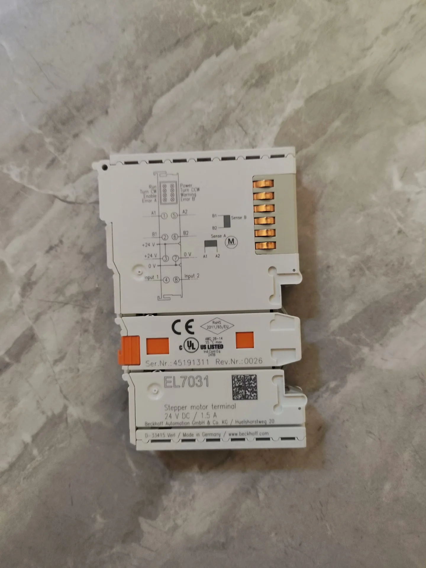 Beckhoff module EL7031 can be invoiced