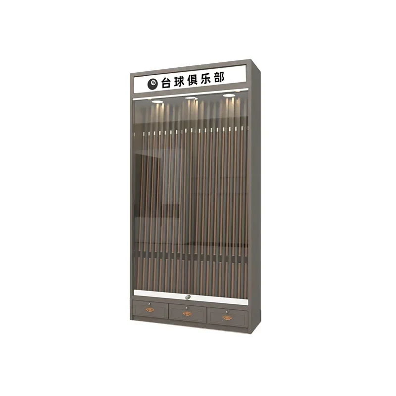 Billiard stick display cabinet Rod display cabinet