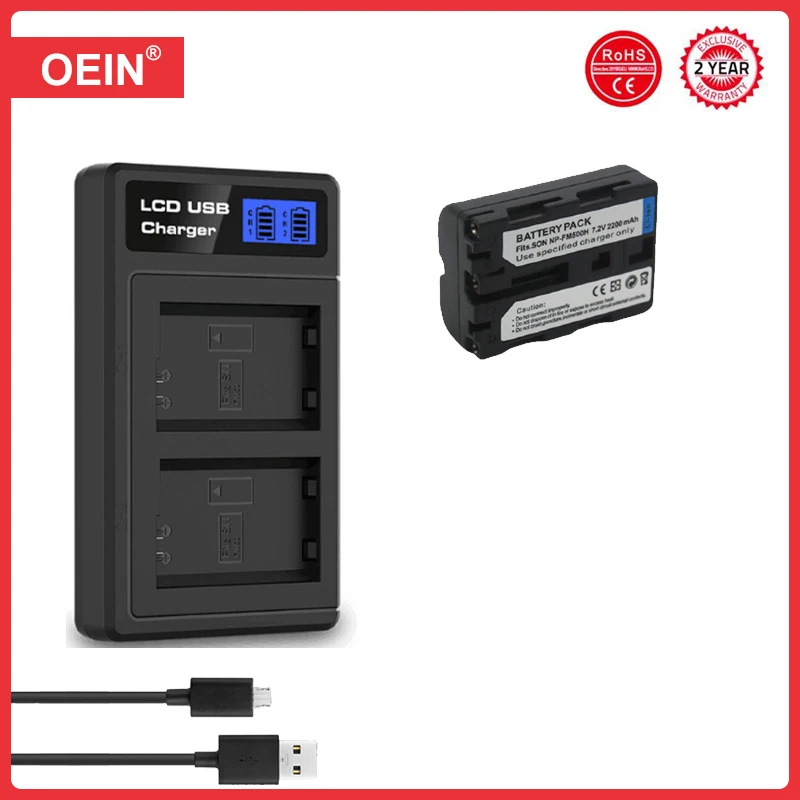4Pcs 2200mAh NP-FM500H NP FM500H NPFM500H Camera Battery For Sony A57 A58 A65 A77 A99 A550 A560 A580 Battery L50