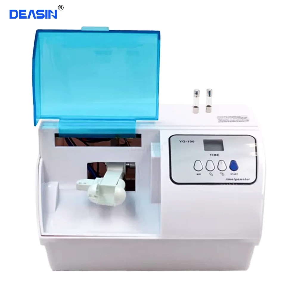 Digital Dental Amalgamator Machine 4350 RPM Amalgama Capsule Mixer with Metal Plastic Collet Amalgama Mixer Dental Lab