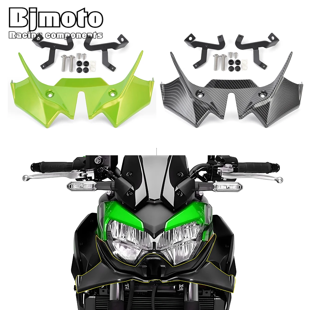 

Z650 2024, переднее крыло с фиксированным крылом, спойлер, дефлектор, обтекатель, аксессуары для переднего крыла для Kawasaki Z 650 Z-650 2025 2023 2022 2021
