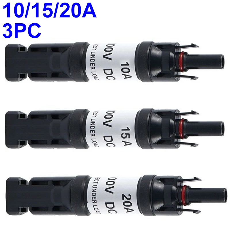 3pcs 10A 15A 20A Photovoltaic Connector Connection Blocking Diode To Connect Solar Panels In Parallel Solar Diode Connector