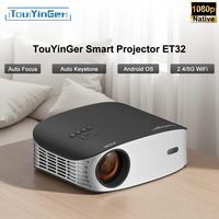 Touyinger ET32 Full HD Projector 4K Support 1500ANSI Home Living Room Smart TV 5G WIFI LED Home Theater Video Beam Projector