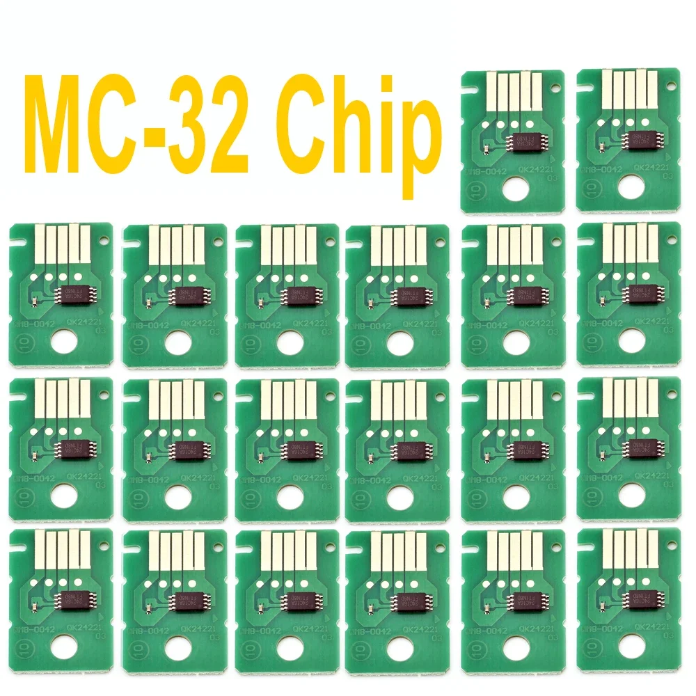 20PCS MC-32 Maintenance Box Waste Ink Tank Chip For Canon ImagePROGRAF TC-5200 TC-5200M TC-20 Printer Waste Box Reset Chip