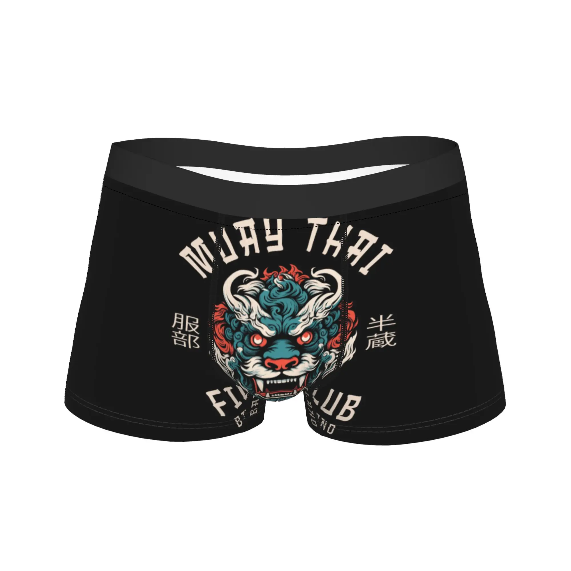 

Muay Thai Boxer Shorts 3D Pouch Underwear High Quality Print Shorts Briefs Soft Trend Male Underpants Plus Size