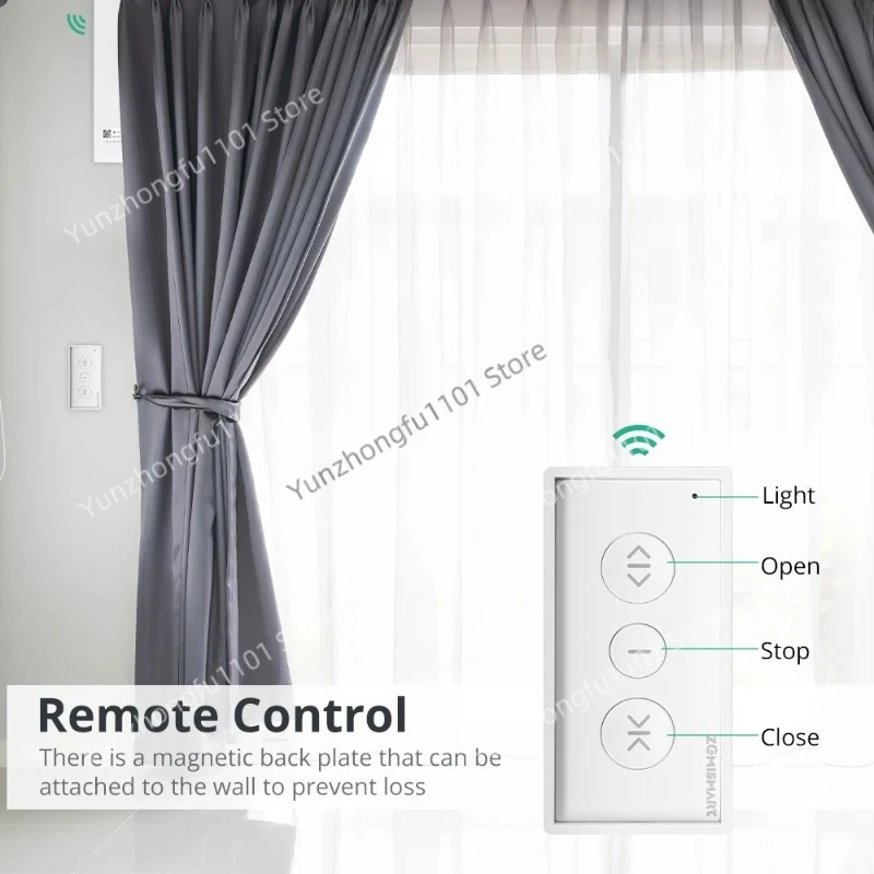 MT82 Automatic Curtain System Smartthings Home App Remote Control Google Home Compatible Electric Matter Thread