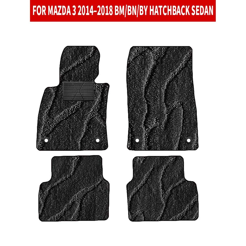 لمازدا 3 2014-2018 BM/BN/BY هاتشباك سيدان حصيرة السيارة الملحقات الداخلية الحصير سيارة مجموعة كاملة