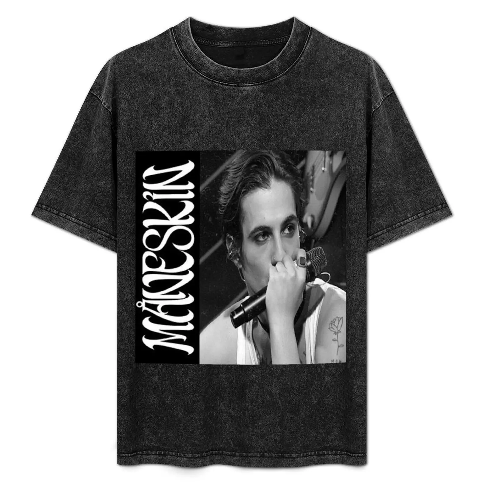 

Футболка Damiano David Maneskin с принтом в стиле ретро, повседневный топ