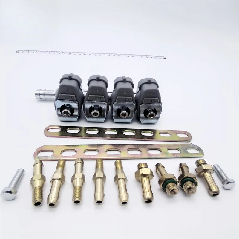 LPG/CNG Automotive Oil-to-Gas Modification Gray Die Casting 2 Ohm Sprayed Rail Gas Vehicle Parts