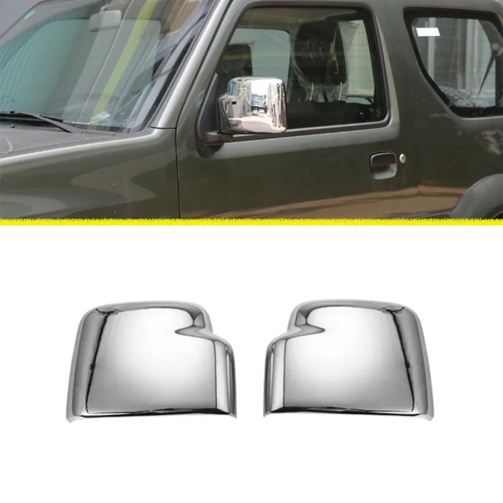 

Front Side Reversing Mirror Shell Decorative Trim Decal for Suzuki Jimny 2007-2017 Car Exterior Accessories Styling Chrome