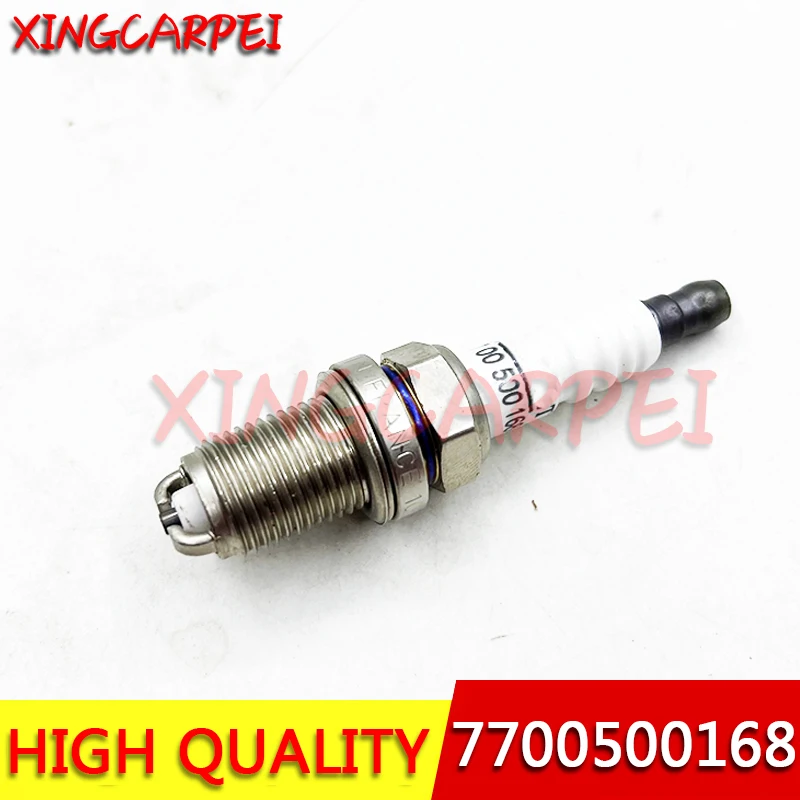 4pcs/lots 7700500168 Normal Spark Plug for RENAULT SANDERO STEPWAY LOGAN THALIA TWINGO Clio II Kangoo 1.2L 1.4L 1.6L 1997-2001