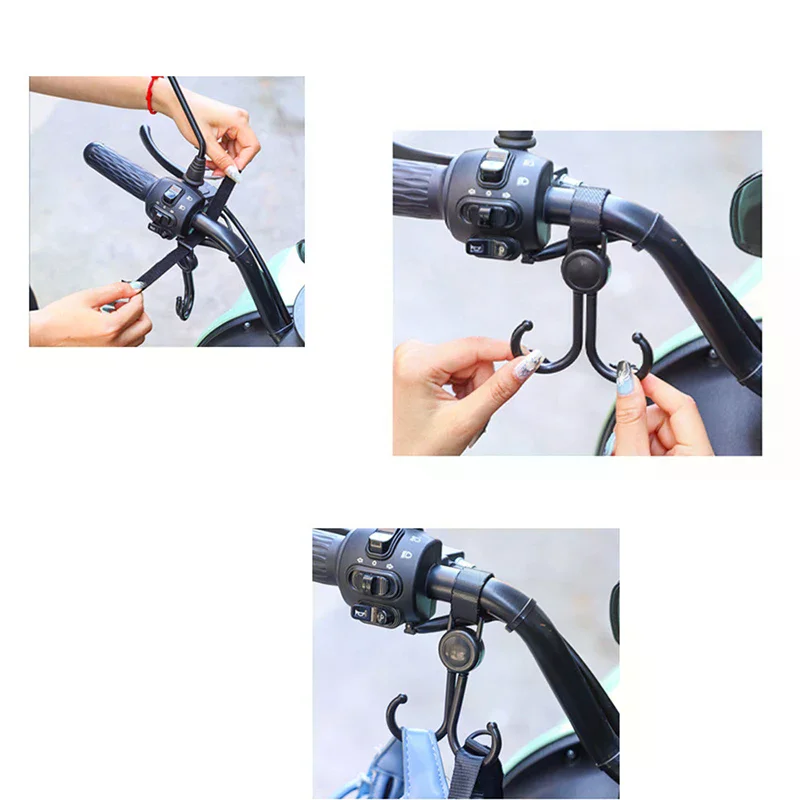 Passeggino multifunzionale Doppi ganci Carrello della spesa Borsa appesa Fibbie appese Gancio per sedile posteriore per auto Accessori universali