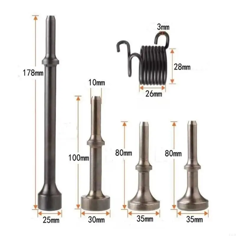 

2025 New Pneumatic Set for Tile Concrete Brick Stone Work Chipping Bits Hammer Drill Tool Repair