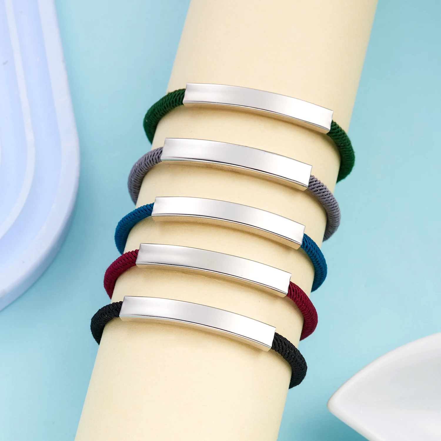 Personal isierte Herren Armband maßge schneiderte Seil Kette Armreif Edelstahl Name Datum Text graviert Armband Geburtstags geschenk für ihn – Detail 13
