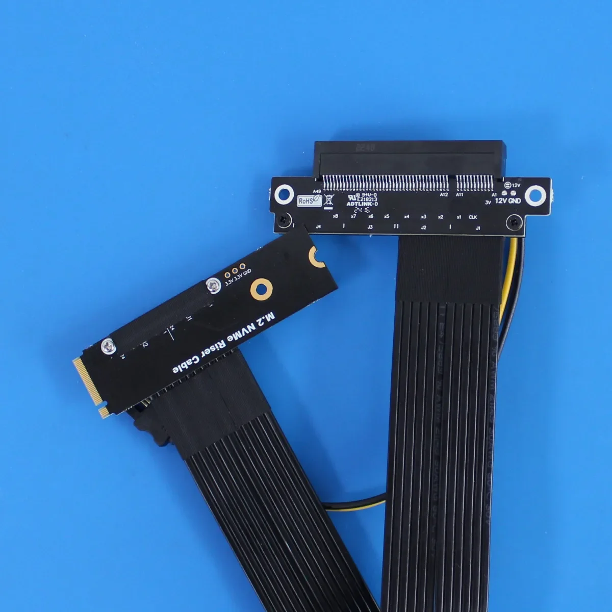 Cables adaptadores extendidos PCIe x8 compatibles con PCIE 4.0x4 ADT de velocidad completa para NVMe SSDS