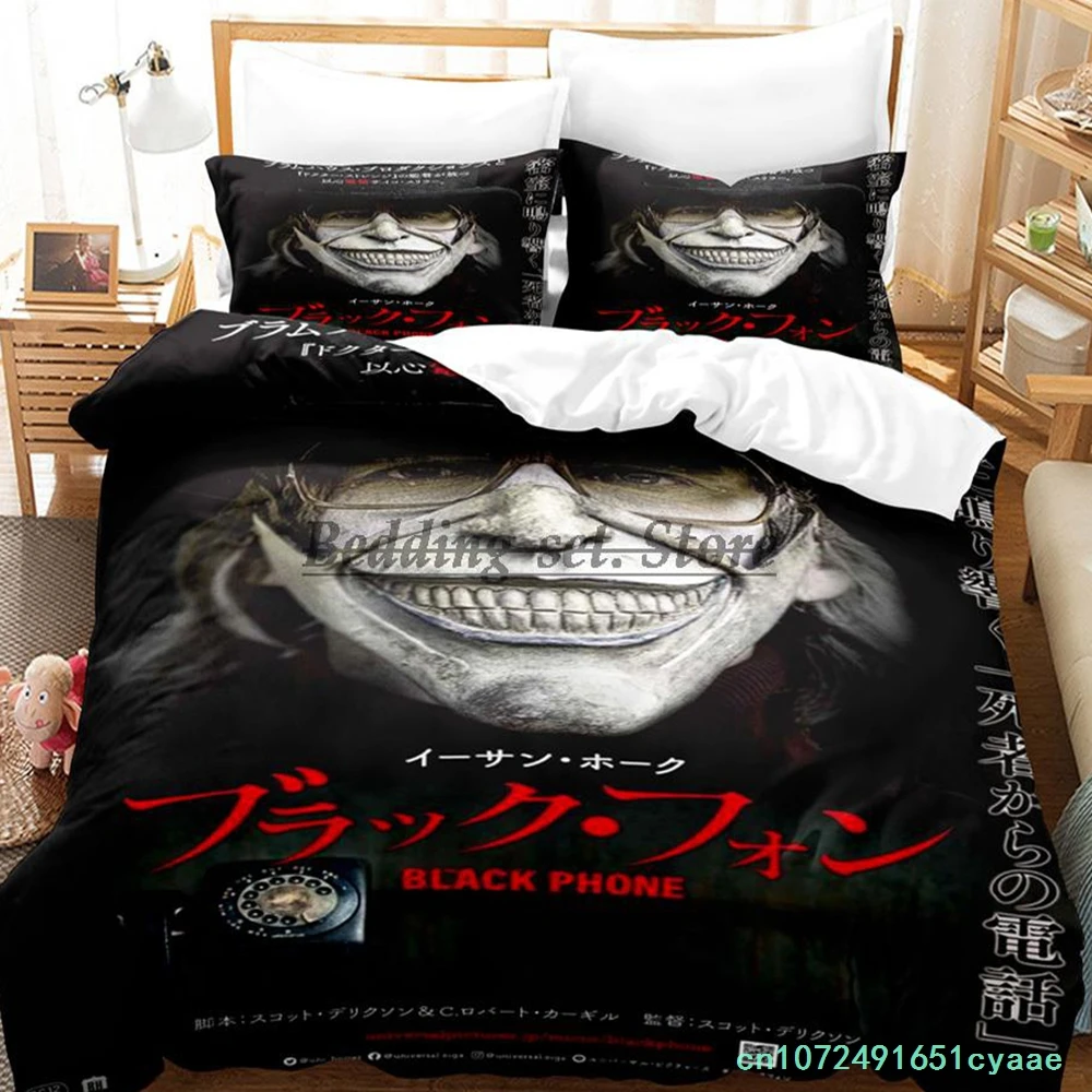 The Black Phone Bedding Set Single Twin Full Queen King Size Bed Set Aldult Kid Bedroom Duvetcover Sets 3D Print Bed Sheet Set 5