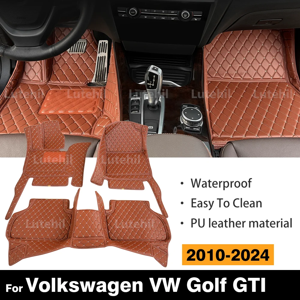 

Для Volkswagen VW Golf GTI 2010-2024 23 22 21 автомобильный напольный коврик на заказ автомобильный ковер детали интерьера аксессуары защитные