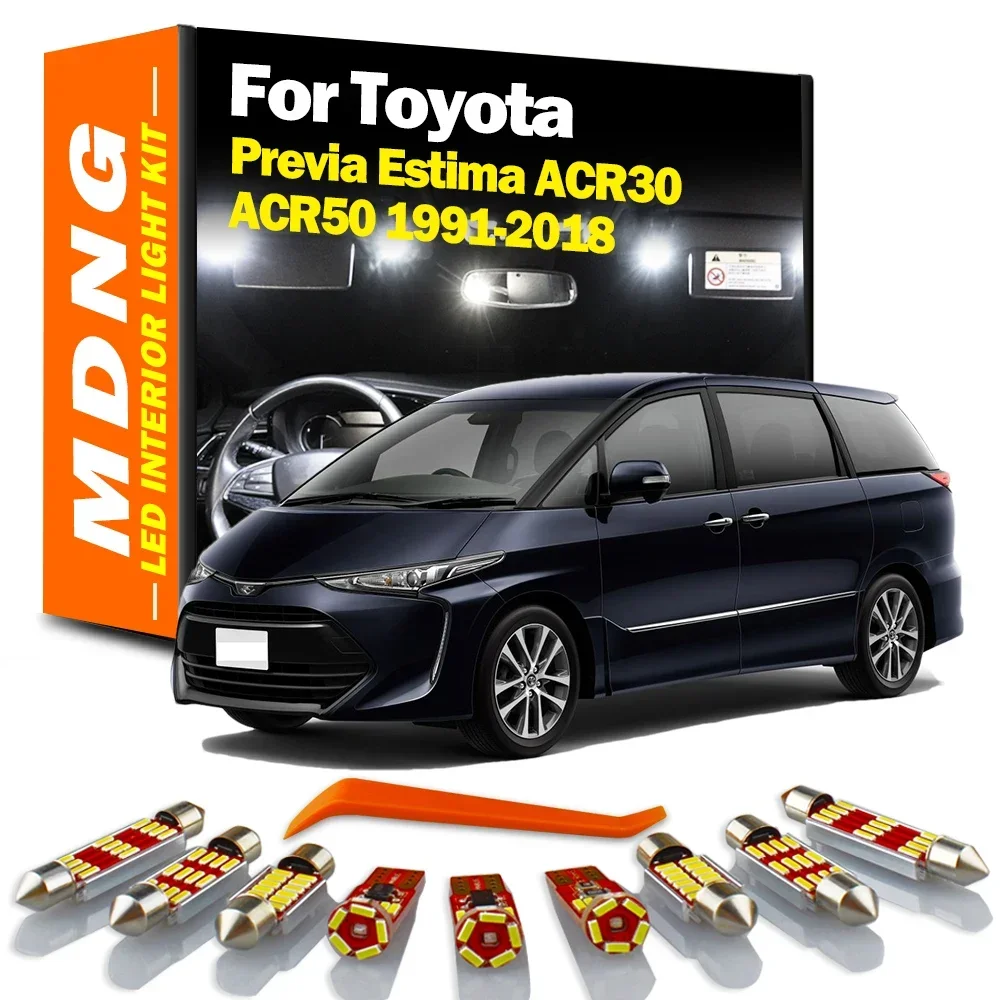 Светодиодные лампы MDNG Canbus для багажника Toyota Previa Estima ACR30 ACR50 1991-2017 2018, без ошибок