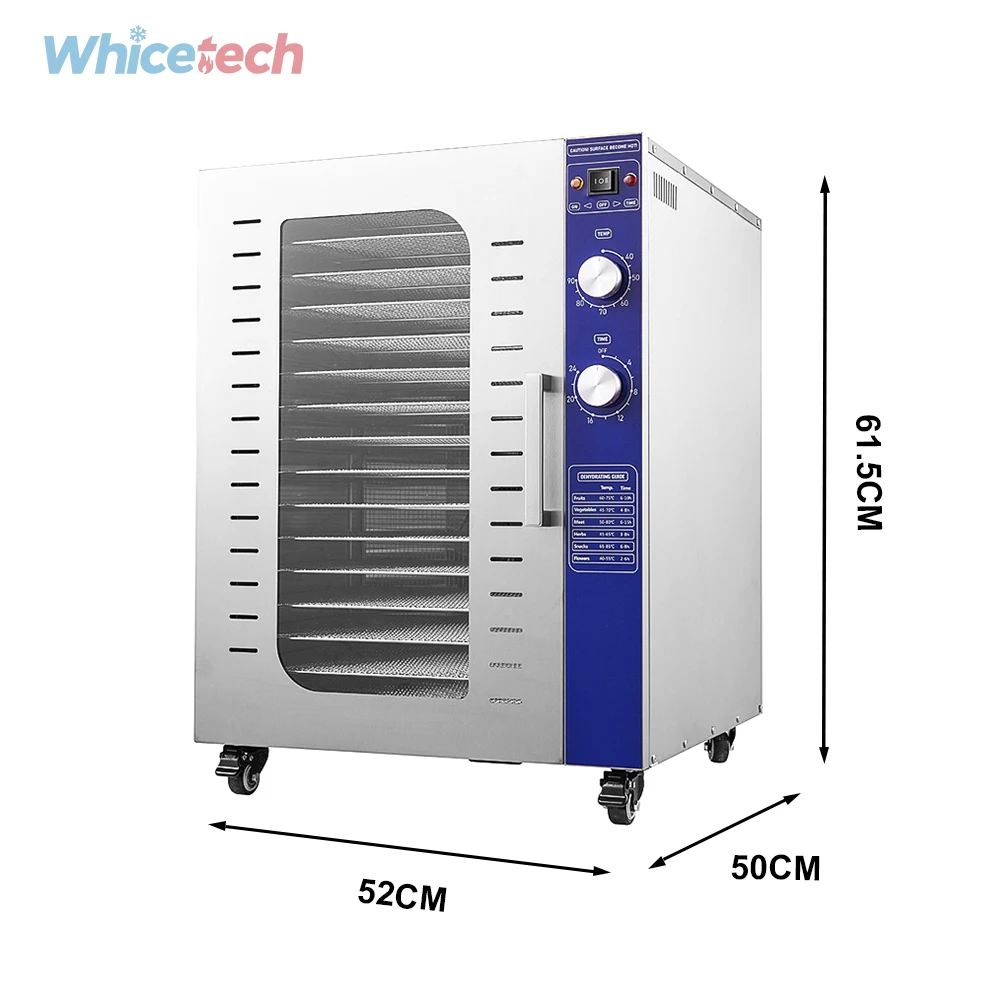 Commercial Dried Fruit Machine 16 Tray SS-16J  Food Dehydrator for Drying Fruit Vegetables Meat and Other Foods
