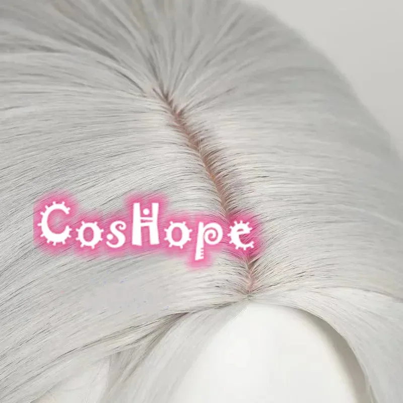 Peruka Ada Mesmer Kręcone Falowane Czarno-Szara Peruka Anime Cosplay Odporna na Ciepło Syntetyczna Peruka;3,c'5.b;8'