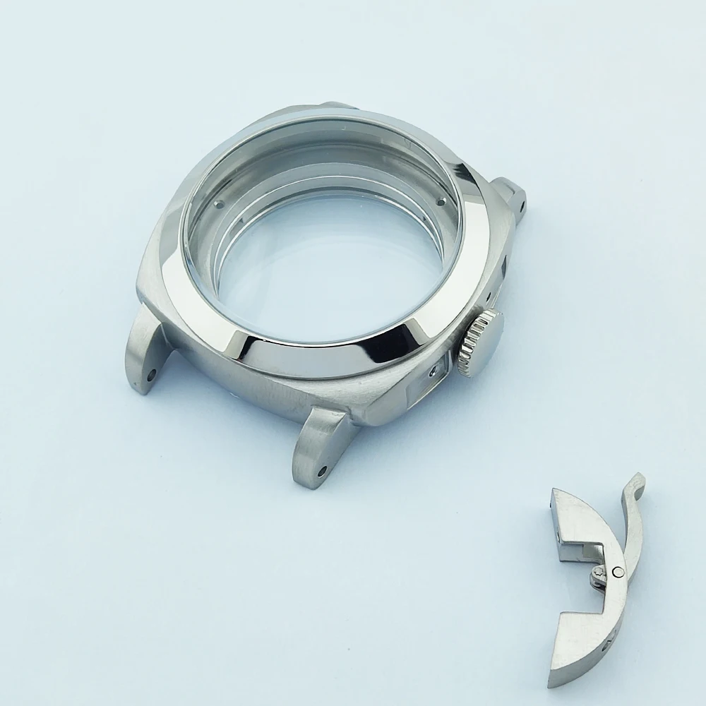 

Корпус часов 45 мм st2555 Корпус Защитная головка Корпус из нержавеющей стали Минеральное стекло Подходит для механизма st2555 Циферблат 36 мм Часть часов