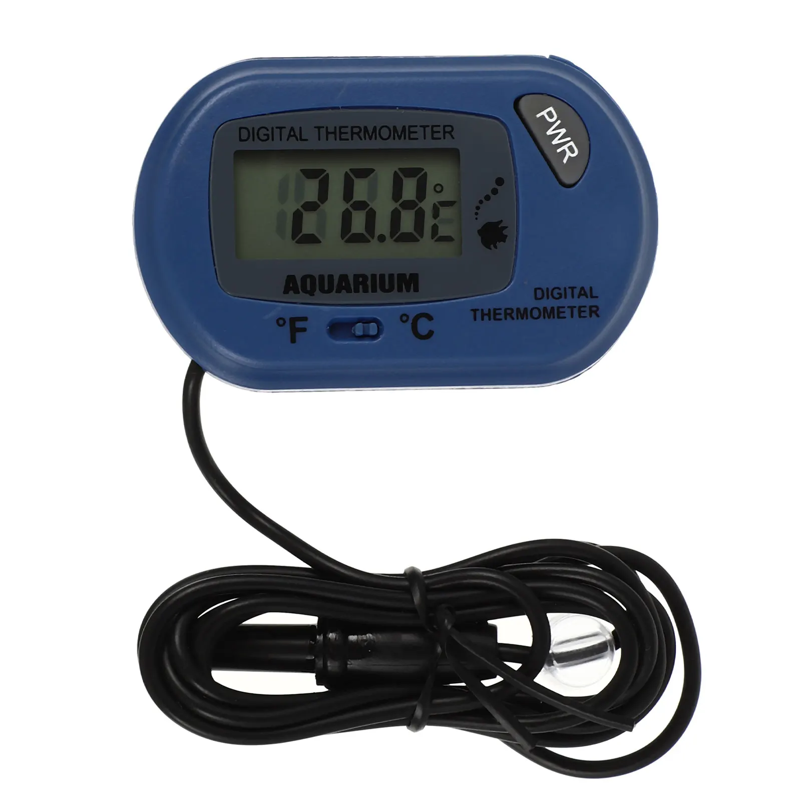 

Durable Blue Mini Thermometer High Precision Waterproof for Fish Tanks Aquariums Compact Design Easy to Use Anytime Anywhere