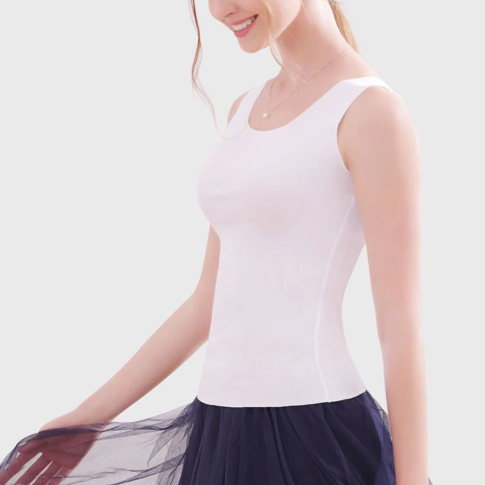 

Solid Seamless Women Tank Tops Soft Elastic Vest Sleeveless T Shirt Camisole Female Modern Dance Yoga Gym Tanks No-trace Tops