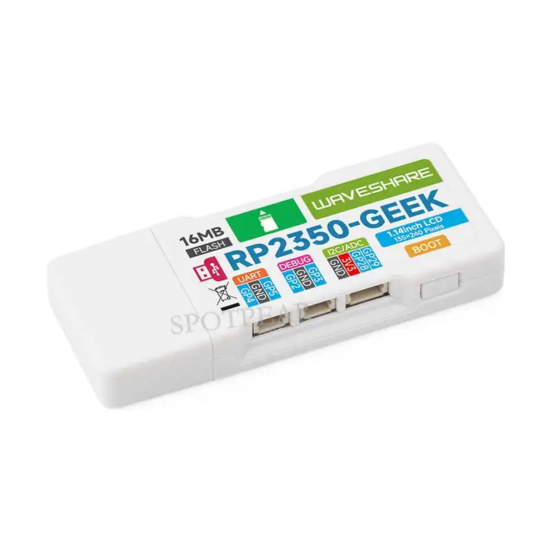 لوحة تطوير Raspberry Pi Pico 2 RP2350 GEEK 1.14 بوصة LCD 240x135 65K SWD/UART/I2C لـ OpenOCD/CMSIS-DAP #2