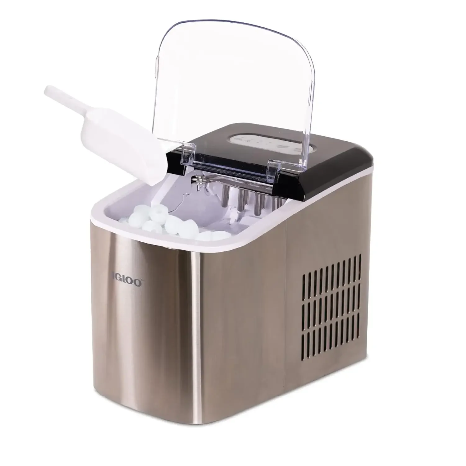 

NEW Electric Countertop Ice Maker Machine - Automatic and Portable 26 Pounds in 24 Hours Ice Cube Maker