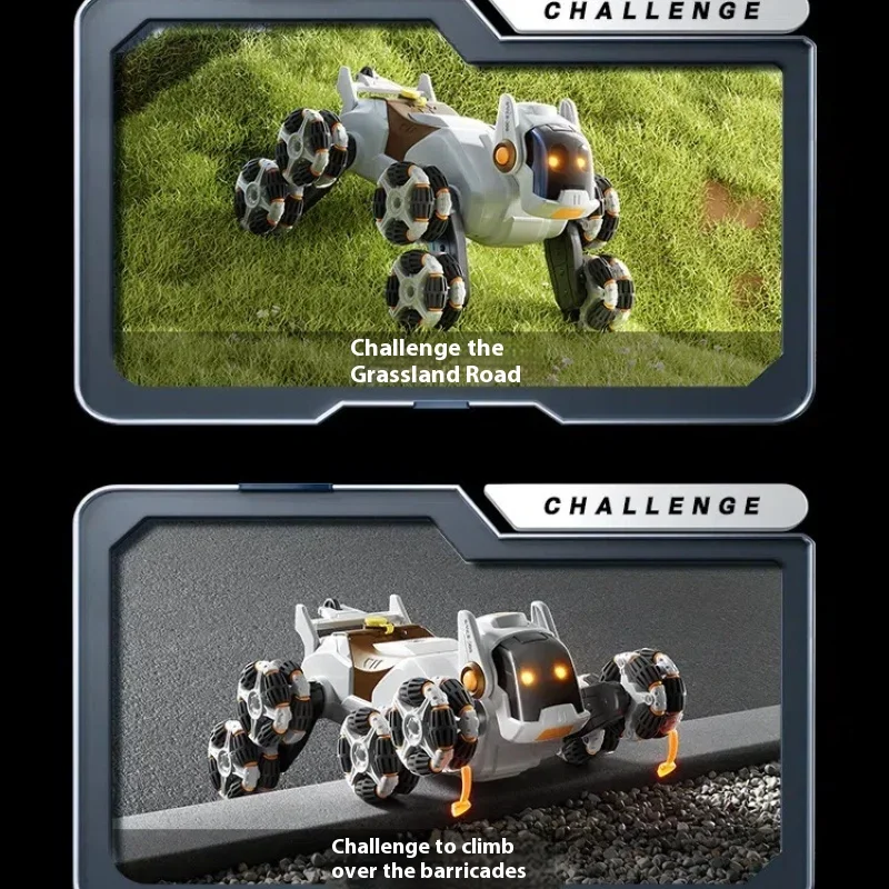 Cross-Border Toy Car Children'S Toy Intelligent Remote Control Mechanical Dog Stunt Toy Electric Robot Dog Boy Holiday Gift