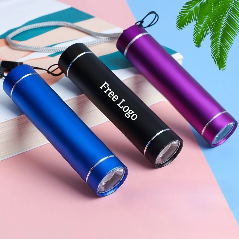 Personalized Portable Light LED Mini Aluminum Alloy Torch Customizable Logo
