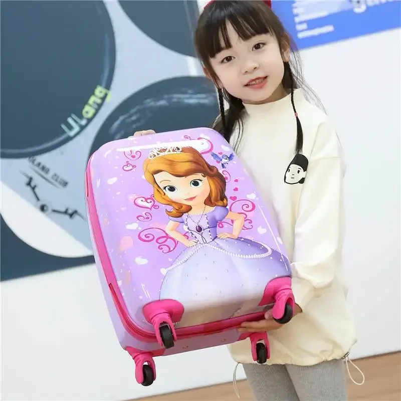 18 inch Disney travel suitcase with wheels Cartoon Travel bags for children rolling luggage carry ons cabin trolley luggage