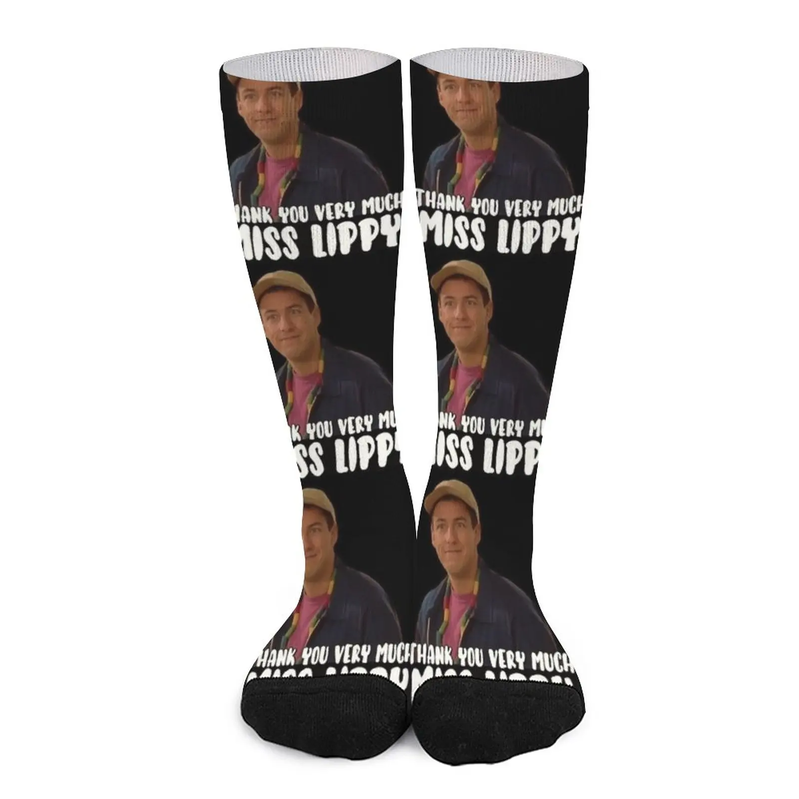 

“Thank you very much Miss Lippy” Billy Madison Socks Soccer Women's compression sock long socks man black socks