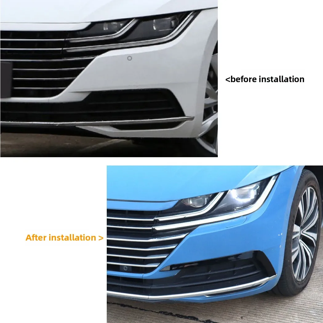 

Suitable for Volkswagen Arteon Cc 2017-20 Front Air Knife Front Bar Surrounding Car Sticker Accessories