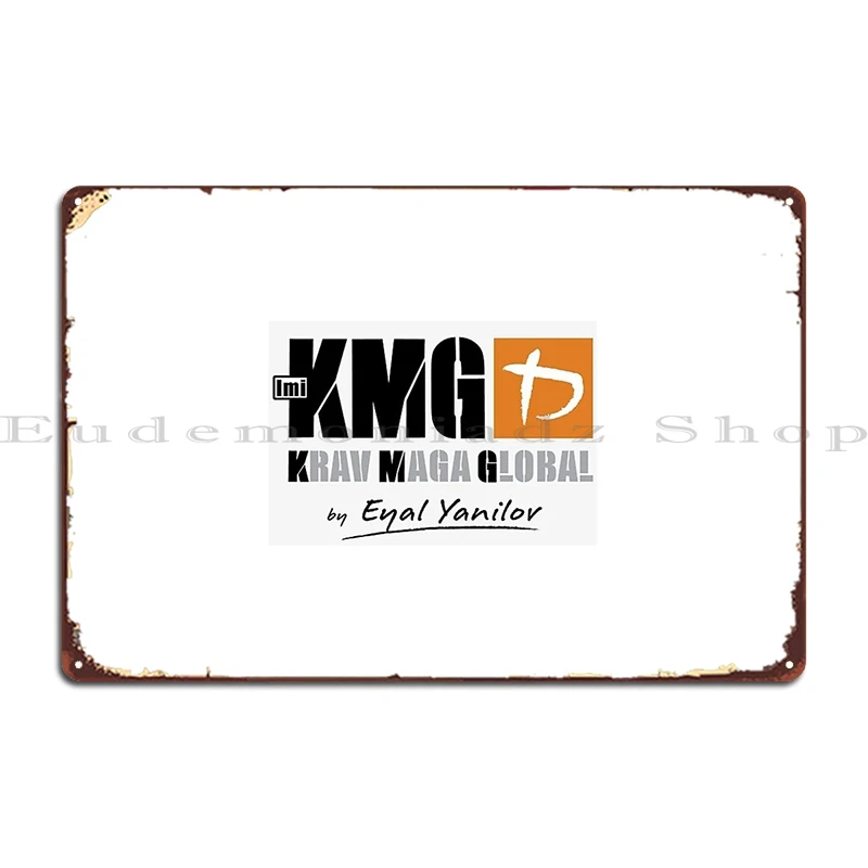 Krav Maga Global Metal Plaque Poster Cave Bar Designing Garage Design Tin Sign Poster