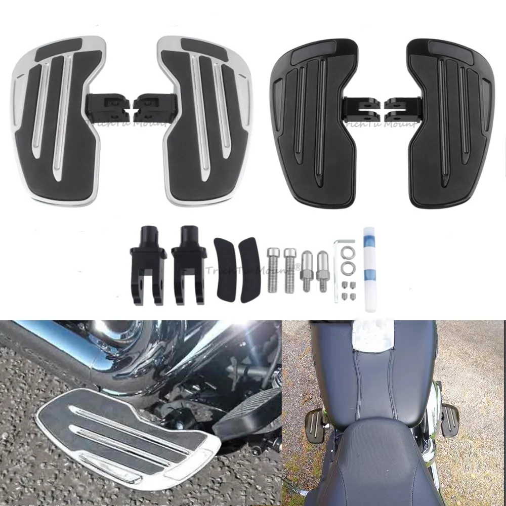 

Motorcycle Rider Floorboards Foot Rest Pedal Driver Floorboard Wide Footrest For Harley Softail Breakout Fat Bob Street Bob FXLR