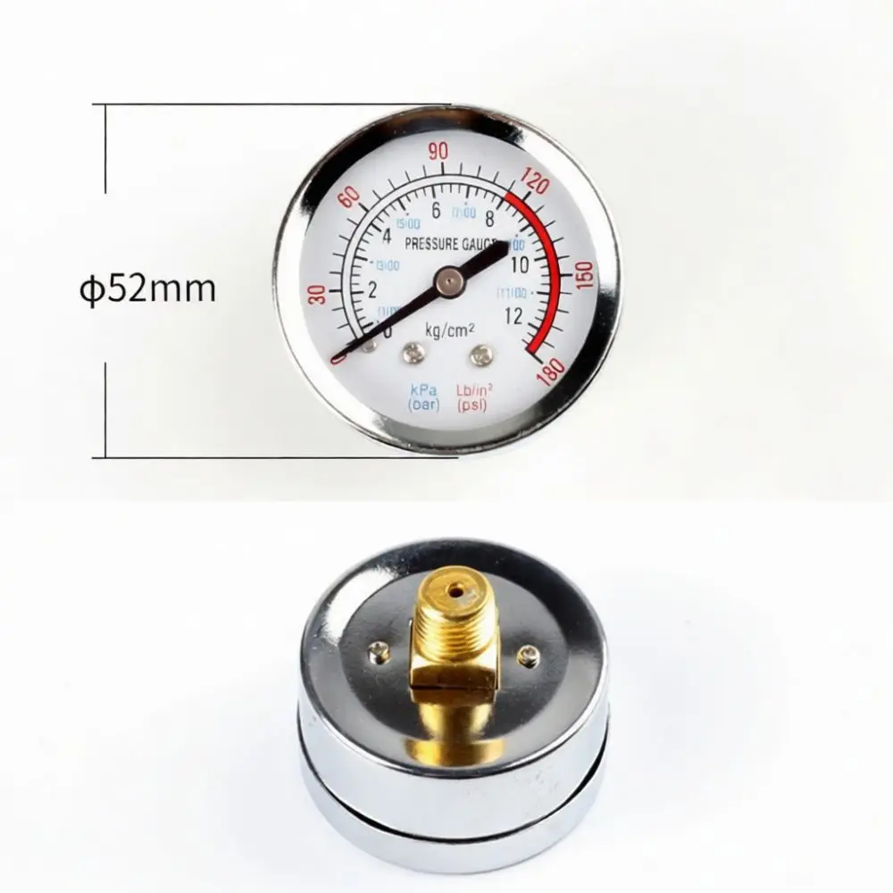 Universal Industrial Pressure Gauge For Air Compressor Manometer Precision Monitoring Tool Durable Metal Plastic Fitting