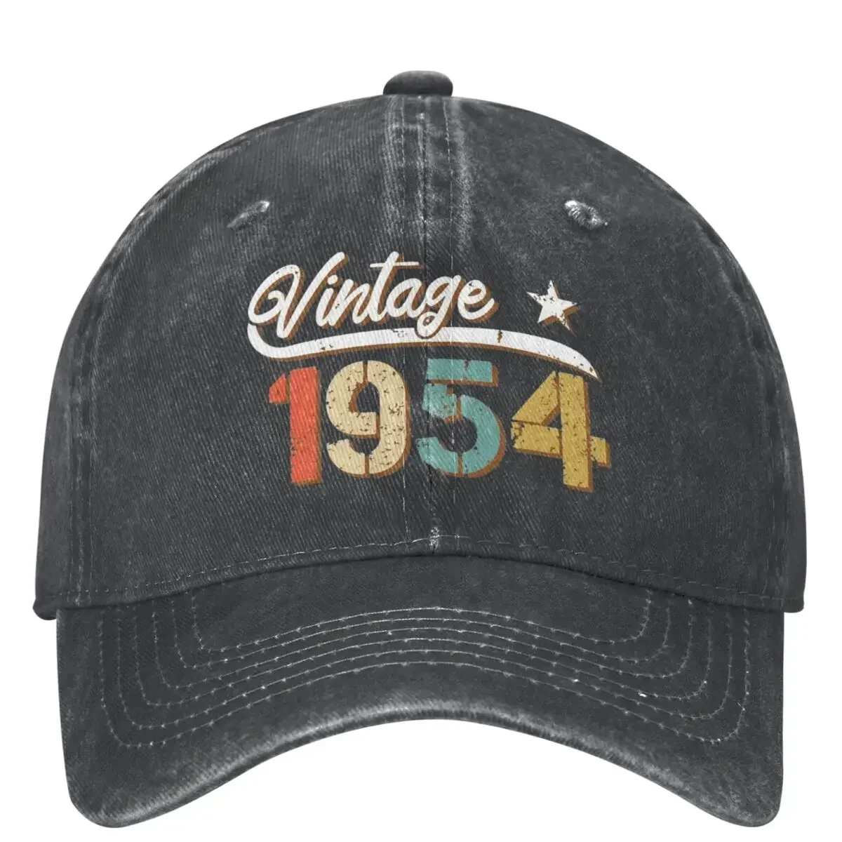 Vintage 1954 70 Years Old Birthday Gift Trucker Hat Outfit Fashion 70th People Present Sun Cap Unisex Style Gift