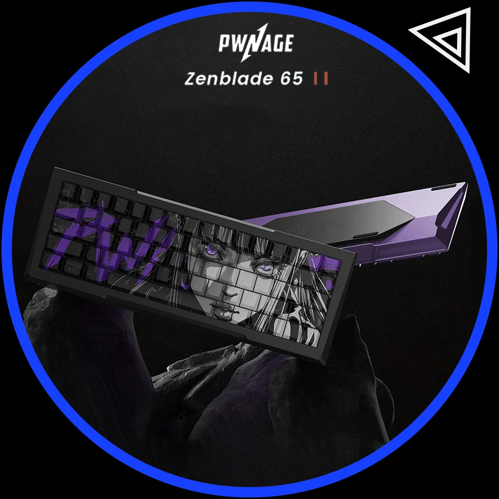 

PWNAGE Zenblade65 Механическая клавиатура с магнитным переключателем, проводная, 8000 Гц, скорость опрокидывания, игровая клавиатура 0,01 ммRT, клавиатура из алюминиевого сплава