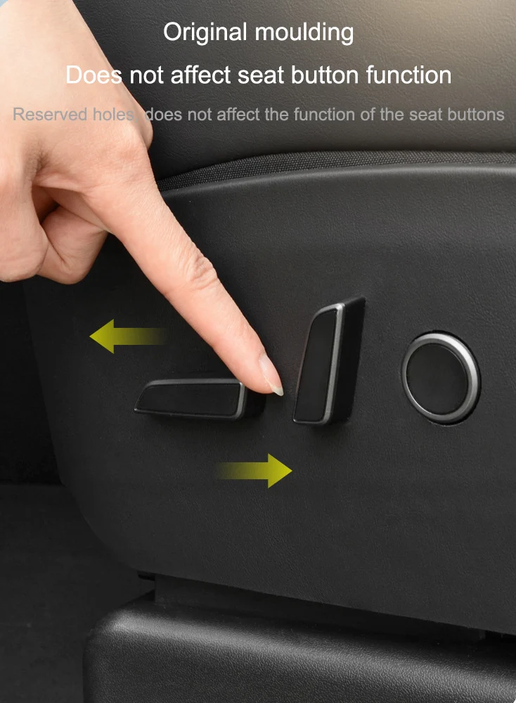 For TESLA Model 3/Y 2021-2023 Invisible Car Door Anti Kick Pad Seat Both Sides Anti Kick Mat Protective Pads Car Protection Kit