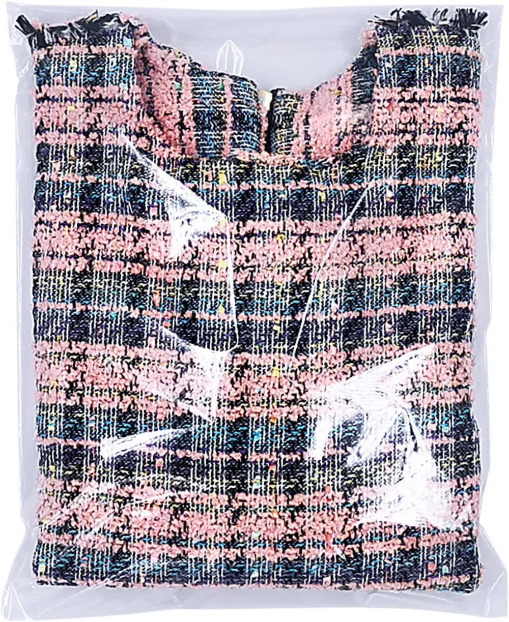 

100 Pcs 12x16" Clear Resealable Cello Bags, Ideal for Clothing, Shirts, Party Favors, Artwork & More!