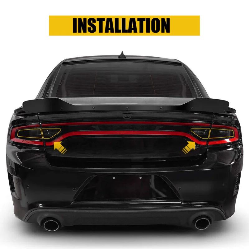 For 2015-2022 Dodge Charger Tail Light Sticker Car Rear Light Vinyl Tint Overlay Film Decal Smoked Decor Protect Car Accessories